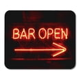 thumbnail image 1 of NUDECOR Tapis de Souris Orange Néon Barre Ouverte Rouge Signalisation Led Fête Nuit 9x10 Pouces, 1 of 1