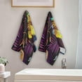 thumbnail image 3 of Coolnut Embroidery Parrot Lemon Hand Towels 2 PCS, Tropical Leaf Kitchen Towel Ultra Soft and Highly Absorbent,Decorative Fingertip Face Towel for Bathroom Hotel, 28.3"x14.4", 3 of 5