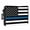 Blue Black White, variant on American Flag Outdoor TV Cover 30 to 32 Inches Weatherproof & Waterproof, Blue Red USA Flag Outdoor TV Enclosure with Remote Control Pocket, TV Screen Protectors for Outside TV