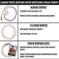 thumbnail image 6 of Western Stage Props - How to Trick Rope Kit | Cowboy and Cowgirl Rope | Beginner or Advanced Lariat Looper Rope for Kids and Adults, 13 Foot(Cotton Trick Rope + Instructional DVD), 6 of 6