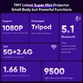 thumbnail image 2 of Miniproyector TMY para iPhone portátil 1080P HD con trípode, 2 of 9