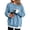 B-Blue, variant on Plus Size Sherpa Lined Top S-5X Women's Warm Fleece Pullover Fall Winter Soft V-Neck Casual Sweatshirt