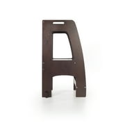 Guidecraft Guidecraft Tower Step-Up - Espresso: Adjustable Counter Height, Toddler Step Stool With Handholds for Little Children, Kids Learning Furniture - Espresso