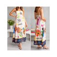 thumbnail image 3 of nvzhuang Women Sleeveless Dress Summer Tie Back Party Dress for Vacation Cocktail Beach Streetwear, 3 of 9