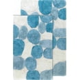 thumbnail image 2 of Chesapeake Pebble Aquamarine Cotton Bath Rug Set, 21" x 34" Machine Washable (2 Count)), 2 of 6