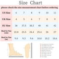 thumbnail image 7 of BLISSFUL STEP Women's Boots Faux Suede Over Knee High Chunky Heel Pointed Toe Rhinestone Lace Up Boots Camel 8, 7 of 7