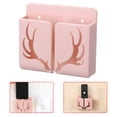thumbnail image 1 of Cqxid Home Textile Storage Under $5 Mobile Phone Remote Control Storage Box Free Perforation Wall Storage Rack, 1 of 2