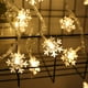 thumbnail image 4 of Cadena de luces LED con forma de copo de nieve, luces LED de colores pequeñas, luz de estrella, caja de batería, cadena de luces intermitentes de color cálido - 6 40 metros modelo de batería de luz, 4 of 5
