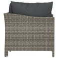 thumbnail image 3 of vidaXL Ensemble de Salon de Jardin 2 Pcs avec Coussins Gris en Rotin Poly, 3 of 5