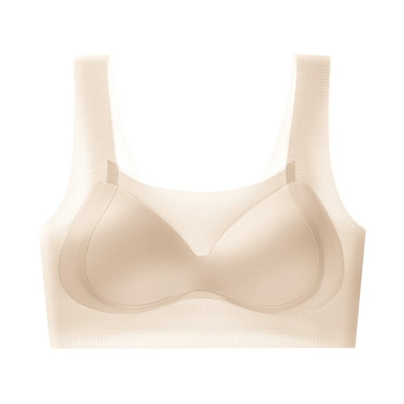 Njagoc3 Wireless Bras for Women Push Up Breathable Seamless Comfortable Solid Color Daily Support Bra