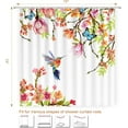 thumbnail image 2 of Oil Painting Tree Shower Curtain, Colored Seasons Tree Shower Curtain for Bathroom with 12 Hooks, Polyester Fabric Washable Shower Curtains Sets Decorative Waterproof Bath Curtain, 2 of 6