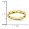 thumbnail image 3 of Solid 14k Yellow Gold Diamond Ring Band Size 8 (.06 cttw.), 3 of 4