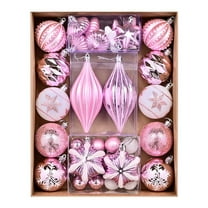 36pcs Christmas Balls Set, CXALSSY Unbreakable Christmas Balls on Sale, Multicolor Plastic XMAS Tree Ball, XMAS Balls Ornaments Decorations