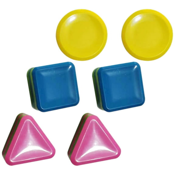 OFFIGAM 6 Pcs Shaker Percussion Plastic Assorted Color Educational Toy for Kids Music Development