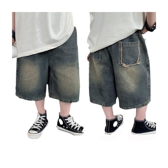 Toddler Boys Jeans Shorts Straight Leg Summer Boys Distressed Shorts 3-4 Years Boys
