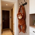 thumbnail image 3 of WKSCLPAI Punch Monkey Plush, 26" Red Orangutan Stuffed Animal Plush, Cute and Trendy Plush Monkey Toy with Velcro on Palms and Soles for Hanging, Home Decor, Gift for All Ages, 3 of 7