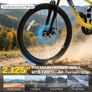 ICEELF 24 inch Kids Mountain Bike, 21-Speed MTB Bicycle for Boys & Girls Ages 8 9 10 11 12 , Lockable Suspension, Dual Disc Brakes, Multiple Colors