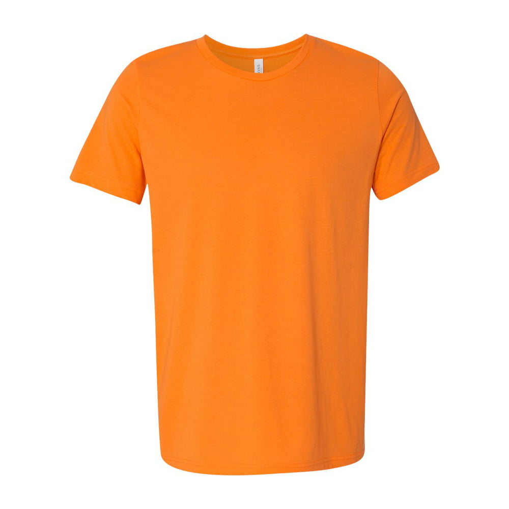 BELLA+CANVAS - Unisex Poly-Cotton Short-Sleeve T-Shirt - NEON ORANGE ...