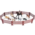 thumbnail image 3 of Modelo de figura de caballo de simulación, caballo de simulación y jinete, juguete de aprendizaje emulacional, figuras de animales, diseño de clase mundial, 3 of 8