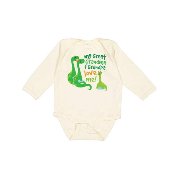 Inktastic My Great Grandma and Grandpa Love Me Boys Long Sleeve Baby Bodysuit