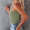 thumbnail image 2 of Camiseta sin mangas con tirantes y un solo hombro para mujer, Top informal de verano sin mangas para playa, Club, fiesta de vacaciones, uso diario, 2 of 5