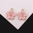 thumbnail image 1 of PENGXIANG 10Pcs/Set Enamel Alloy Flower  Charms Pendant Jewelry Findings DIY Craft Making, 1 of 5