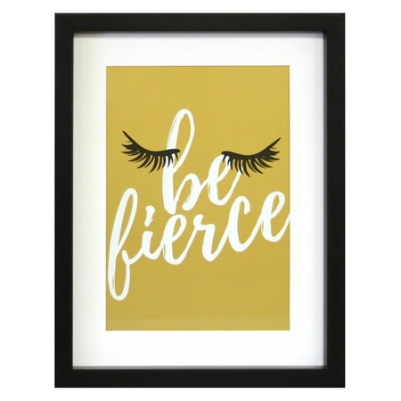 be fierce framed artwork with mat and metallic backer walmart com
