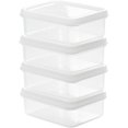 thumbnail image 1 of Caja de Carne Congelada con Buen Sellado, Contenedor de Almacenamiento de 4 Piezas para Refrigerador, 1 of 4