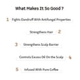 thumbnail image 4 of mCaffeine Anti-Dandruff Cappuccino Coffee Shampoo | Reduces Scalp Dryness, Itchiness & Flakiness with Natural AHA and Cinnamon | Controls Excess Oil | SLS and Paraben Free | For All Hair Types | 250ml, 4 of 5