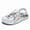 White, variant on New Summer Men's Clogs EVA Outdoor Trendy Hollow Bird's Nest Shoes Ins Style Closed-Toe Beach Slippers Thick Sole
