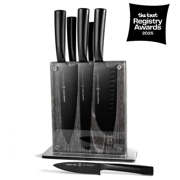 Jet Black, 7-Piece Knife Block Set