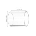 thumbnail image 2 of BESTYASH 3Pcs Glass Guitar Slide Tubes Transparent Finger Sleeve for Stable Fit and Clear Sound, 2 of 8