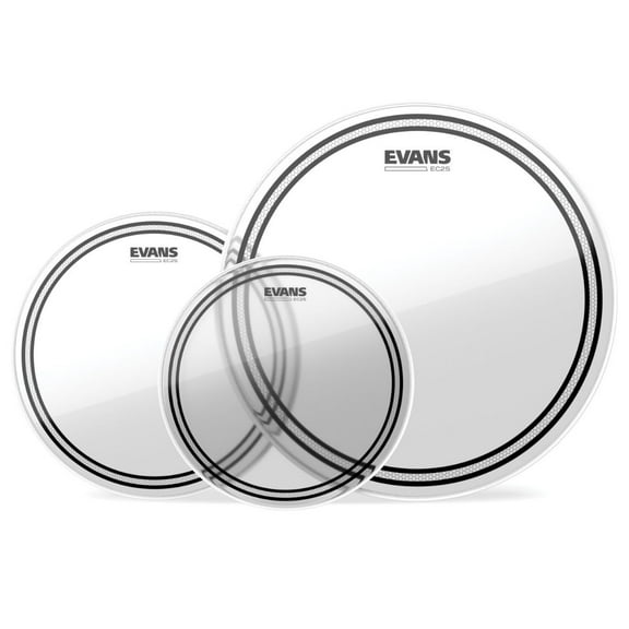 EVANS EC2 SST Clear Drum Head Pack Fusion - 10/12/14