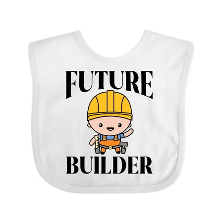 

Inktastic Boys Future Builder Construction Outfit Gift Baby Boy Bib