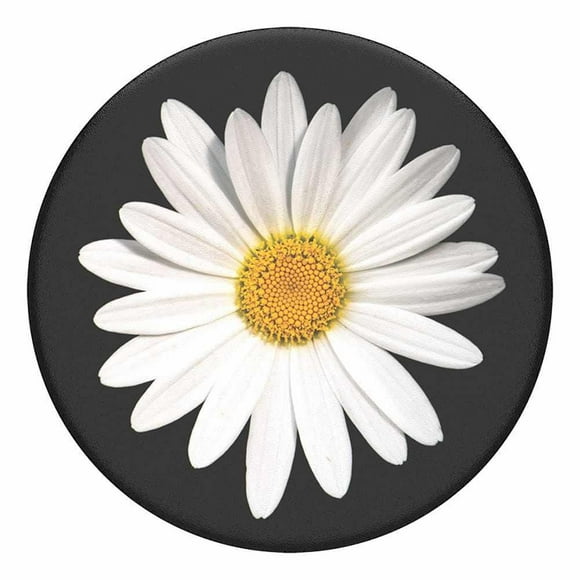 PopSockets PopGrip White Daisy Phone Grip & Stand | Swappable Top, Hands-Free Mount Compatible, Phone Holder