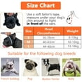 thumbnail image 2 of Short Snout Dog Muzzle, Breathable Mesh Anti Biting Chewing and Barking Muzzle(Orange-Grey), 2 of 5