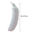 thumbnail image 3 of Zenghuiiii Brush Bones for Dogs Pet Cucumber Teething Toys TPE Grinding Teeth Small And Soft Toys Interactive Pretty Dog Cat Toy Training Puzzle Dog Stick, 3 of 4