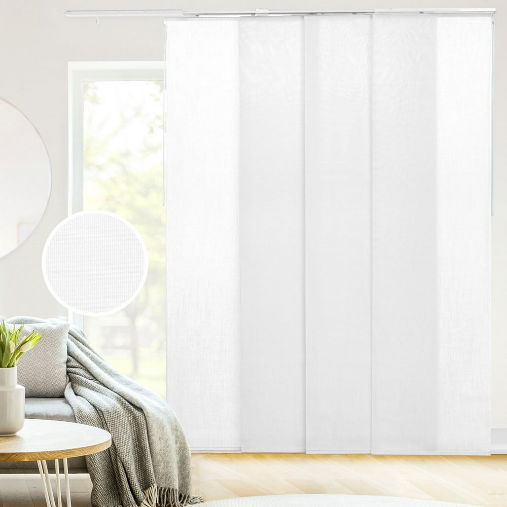 CHICOLOGY Light Filtering Adjustable Sliding Panel Track Blind