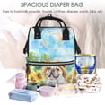 thumbnail image 5 of Fuzoiu French Bulldog Sunflowers Bubbles Print Diaper Bag Backpack,Baby Essentials Travel Tote,Multi function Waterproof Diaper Bag, Travel Essentials Baby Bag - Unisex, 5 of 6