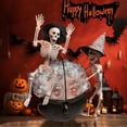 thumbnail image 7 of TETOU 2 Packs Halloween Skeletons, 14.9" Halloween Full Body Skeleton with Posable Joints for Haunted House Graveyard Props Decor, 7 of 7