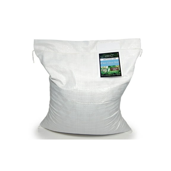 White Clover Seed by Eretz 25lb - CHOOSE SIZE! Premium Willamette Valley, Oregon Grown Non-GMO Seeds, No Coatings, No Weed Seeds