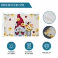 thumbnail image 6 of Beige Gnomes Daisy Placemats Set of 12, Pastoral Country Garden Floral Placemats for Dining Table, Place Mats for Kitchen Tabletop, Waterproof Wipeable Dining Table Mats Set, 6 of 9