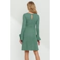 thumbnail image 3 of Bell Sleeve Maternity Tie-Waist Knit Dress, 3 of 3