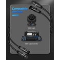 thumbnail image 4 of Cables DMX Palujorty de 5 pines, 7,6 m, paquete de 4 con 3 conductores, 4 of 5