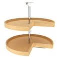 thumbnail image 1 of Rev-A-Shelf LD-4BW-942-28-1 28-Inch Banded Wood Pie-Cut 2-Shelf Lazy Susans, 1 of 7