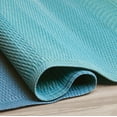 thumbnail image 5 of Fab Habitat Ombre Outdoor Rug - Waterproof, Fade Resistant, Crease-Free, Reversible - Premium Recycled Plastic - Patio Porch Balcony Deck - Big Sur Teal - 8x10 ft, 5 of 8