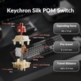 thumbnail image 5 of Keychron Q6 Ultra 8K Polling Rate Aluminum Wireless Mechanical Keyboard, 2.4 GHz/Bluetooth/Wired Full-Size Custom RGB, Hot-Swappable with Keychron Silk POM Red Switch for Mac Windows Linux - White, 5 of 9