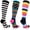 MX1 3 Pairs, variant on Beister 15-20mmHg Multicolor Knee High Compression Socks (3 Pairs) - Graduated Pressure for Nurses, Teachers, Pregnant Women