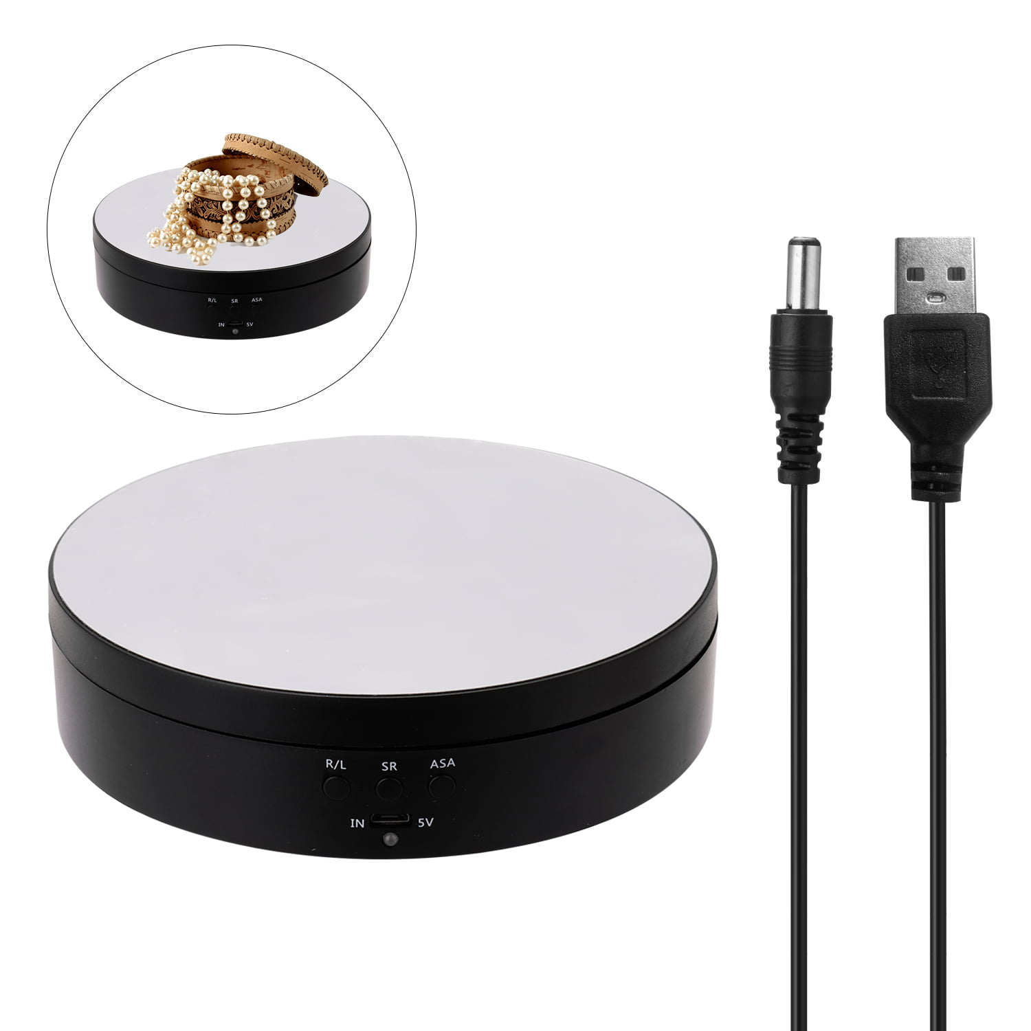 Turntable Rotating 360 Degree USB Display Electric Stand 