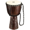 thumbnail image 1 of Meinl Percussion Style Professional Djembe Hand Drum Circle Instrument, Carved Mahogany — NOT Made in China — African Mali Weave Ropes and Rawhide, 2-Year Warranty (PROADJ2-M), 1 of 4
